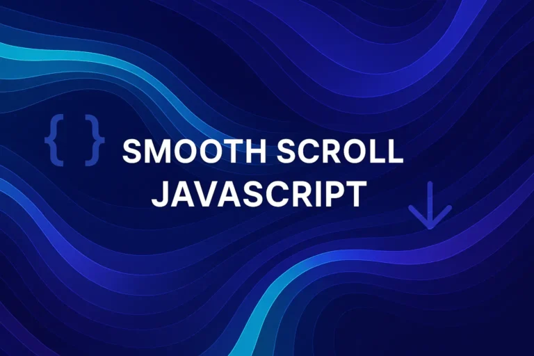 Scopri come implementare lo smooth scroll JavaScript nativo con scrollIntoView({ behavior: "smooth" }). Guida per dev frontend con esempi e best practice.