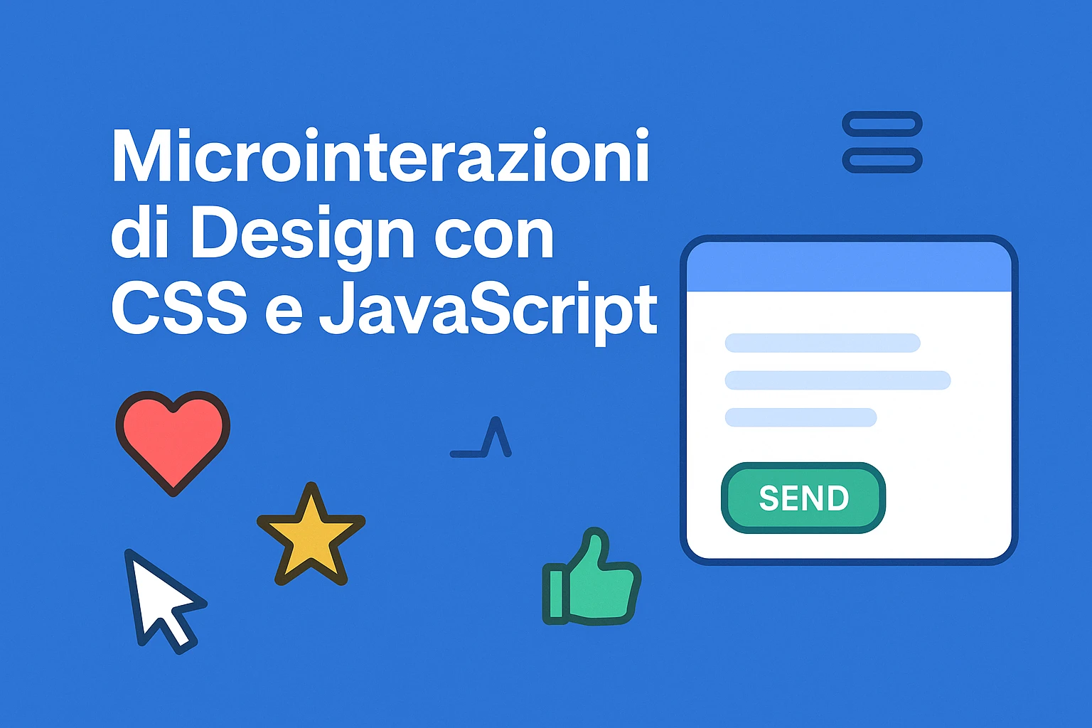 Microinterazioni di Design con CSS e JavaScript | CyberAlchimista