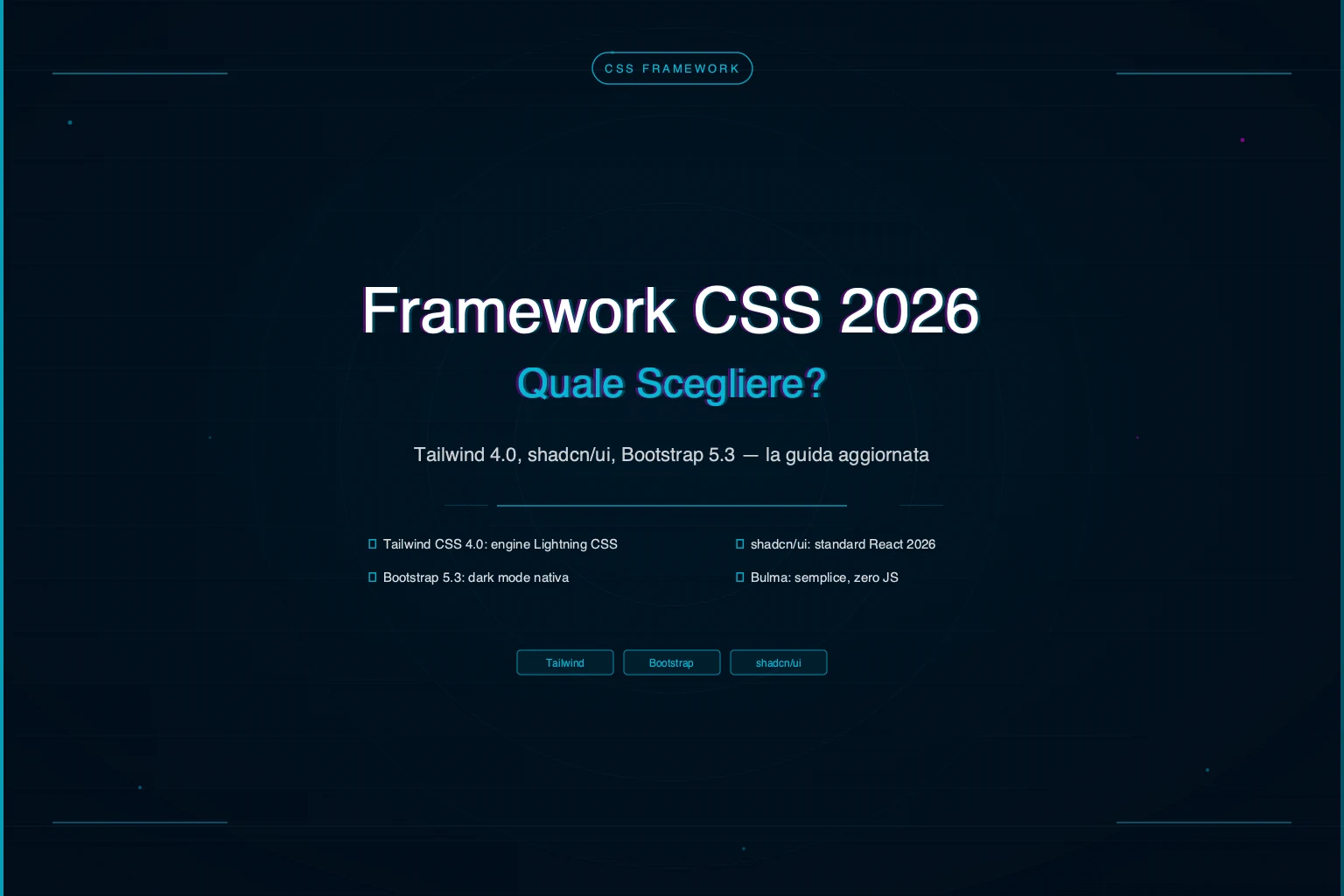 Migliori Framework CSS 2026 – Confronto e Guida Completa | CyberAlchimista